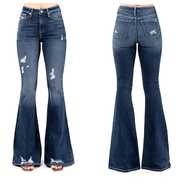 Ceros Denim - CEROS Distressed High Rise Flare - NWT